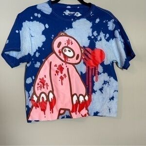 HOT TOPIC Gloomy Bear tie dye Crop Top